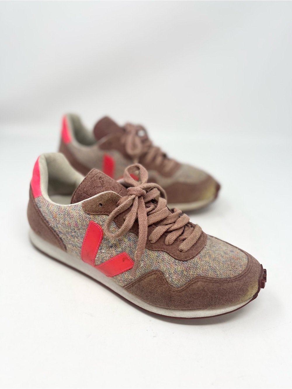 VEJA SDU Rec Flannel Cloudy Rose-Fluo Women's Size 39 EU 8 US Sneakers